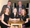 GSE team members Geoff Brown, Julie Hoole, Lisa Welford and Lynn Starsmore with President David Pickover on 19 Feb 09